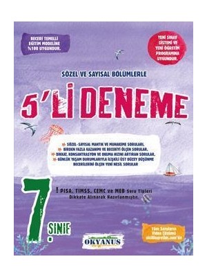 Okyanus Yayınları 7. Sınıf 5li Deneme