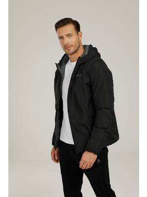 Lumberjack SN55 Lucas Coat 1pr Siyah Erkek Mont