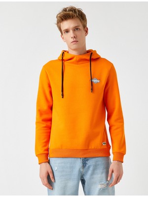 Koton İşlemeli Kapşonlu Sweatshirt