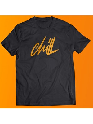 Remonz Chill Çift Taraf Baskılı %100 Pamuk Oversize T-Shirt Büyük Beden Tişört