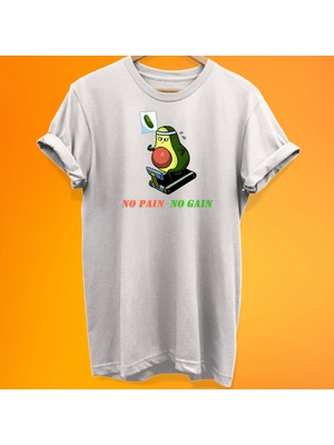 Remonz No Pain No Gain Patates %100 Pamuk Oversize T-Shirt Büyük Beden Tişört