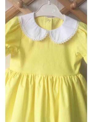 Bertuğ Bebek Sarı Askılı Kız Bebek Elbise