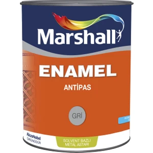 Enamel Antipas Gri 0.75lt-Metallerın Paslanmasını Engeller-Boya Öncesi Astar Görevi Görür