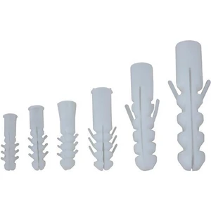 Plastik Dubel Beyaz 14 mm ( 20 Adet )