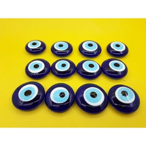 Nurtakı 12 Adet Saf Cam Nazar Boncuklu Buzdolabı Magnet