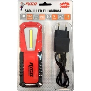 RC00-37 Şarjlı Mıknatıslı Asmalı LED Lambası El Feneri (240 Lümen)