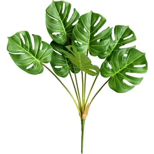 Yapay Çiçek Monstera 7 Dallı 65CM Salon Çiçeği Yapay Çiçek