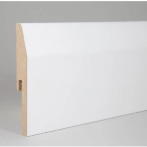 Yalı Serisi Saten Beyaz V Model 10CM PVC Süpürgelik