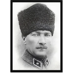 Çerçeveli Atatürk Poster Tablosu 30 x 40 cm