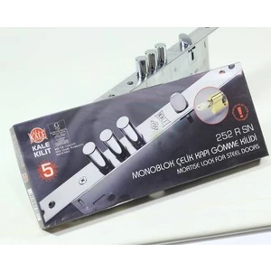 - Monoblok Çelik Kapı Gömme Kilidi 252 R Sn