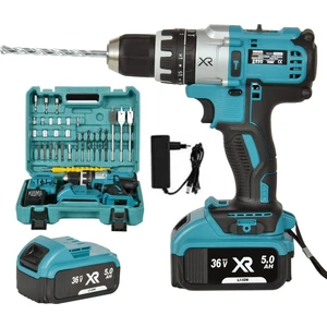 Xr 36 Watt 5 Ah Metal Şanzuman Darbeli Setli Çantalı Yedek Akülü Vidalama Matkap