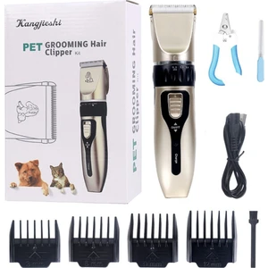 Pet Bakım Saç Kesme Seti Profesyonel Köpek Kuaför Şarj Edilebilir Hayvan Kesme Makinesi Akülü Tıraş Makinesi Saç Kesimi Makas (Yurt Dışından)