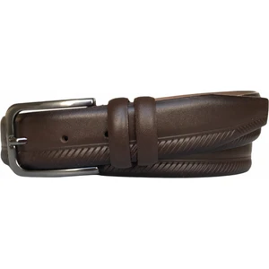 Deri Kahverengi Klasik Pantolon Kemeri 3.5 cm