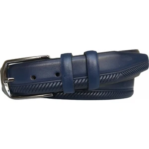 Deri Lacivert Klasik Pantolon Kemeri 3.5 cm