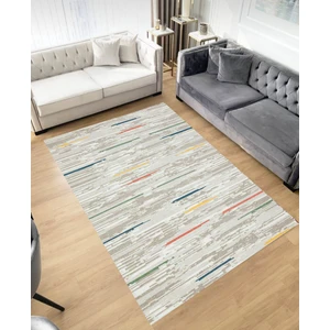 STY Home Gri Renkli Kaymaz Tabanlı Halı Makinede Yıkanabilir Antialerjik Halı Kilim Yolluk