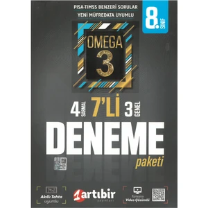 Artıbir Yayınları LGS 7'li Deneme Sınavı Omega 3 Yeni Nesil