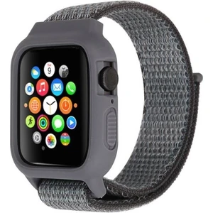 Apple Watch Uyumlu 1 2 3 4 5 6 38MM 40MM Zırhlı Örgü Kılıf Tme Kordon