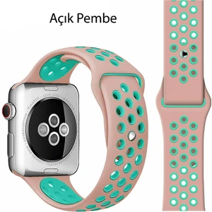 Apple Watch Uyumlu 1 2 3 4 5 6 7 42MM 44MM 45MM Spor Silikon Tme Kordon