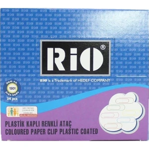 Renkli Ataç 28mm Plastik Kaplı 24 Adet Çocuklar İçin Güvenli Kırtasiye Ürünü