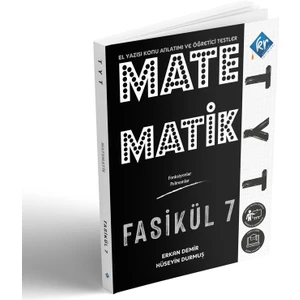 Kr Akademi Yayınları TYT Matematik El Yazısı Konu Anlatım 7. Fasikül
