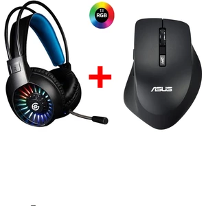 WT425 Kablosuz Optik Sessiz Mouse + Performax Gamıng 7.1 Kulaklık
