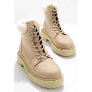 Bej Süet  Kadın Bot ve Bootie K029901015