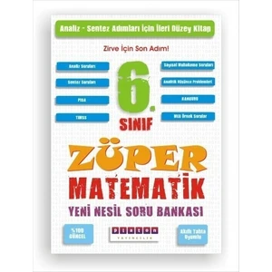 Anonim Yayıncılık Platon 6. Sınıf Züper Matematik Soru Bankası