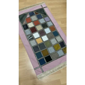 Ayhanhome Kırkyama Patchwork Kadife Astarlı Çeyizlik Hediyelik Seccade
