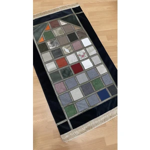 Ayhanhome Kırkyama Patchwork Kadife Astarlı Çeyizlik Hediyelik Seccade