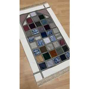 Ayhanhome Kırkyama Patchwork Kadife Astarlı Çeyizlik Hediyelik Seccade
