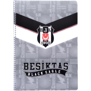 Beşiktaş Lisanslı Spiralli A4 Defter 80 Yaprak Çizgili