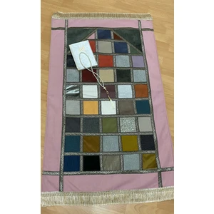 Ayhanhome Kırkyama Patchwork Kadife 3'lü Hediyelik Çeyizlik Bohça Seccade Seti