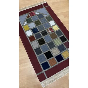 Ayhanhome Kırkyama Patchwork Kadife Astarlı Çeyizlik Hediyelik Seccade
