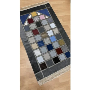 Ayhanhome Kırkyama Patchwork Kadife Astarlı Çeyizlik Hediyelik Seccade