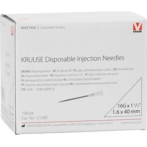 Enjektör Iğnesi 1.6 x 40 Mm. Beyaz (16GX1½) 100 Adet