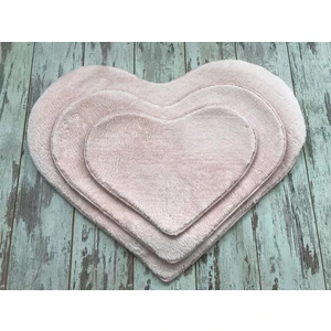 Bonny Home Kalp Pudra 3'Lü Banyo Halısı Paspası Seti Kaymaz Pufidik Klozet Takımı Vvvvvvvvvvvvvvvvvvvvvvvvv