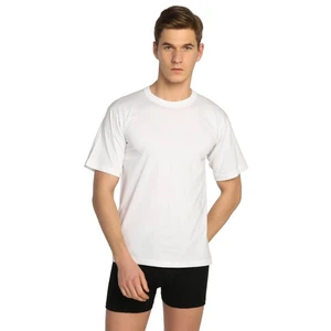 %100 Pamuk Sıfır Yaka Beyaz Erkek Fanila