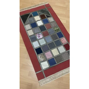 Ayhanhome Kırkyama Patchwork Kadife Astarlı Çeyizlik Hediyelik Seccade