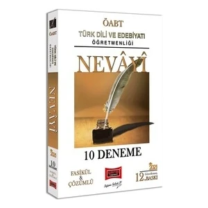 Yargı Yayınevi 2021 ÖABT Nevayi Türk Dili ve Edebiyatı Öğretmenliği Çözümlü 10 Fasikül Deneme 12. Baskı