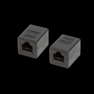 Cat6 RJ45 Ara Dişi-Dişi Siyah