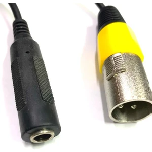 Xlr Erkek - 6.3mm Mono Dişi Çevirici Kablo