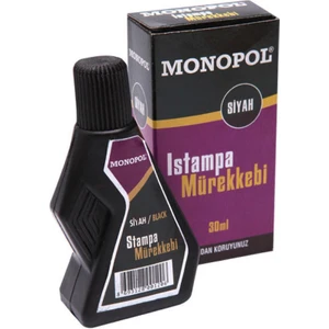 Monopol 30 cc Siyah Stampa Mürekkebi