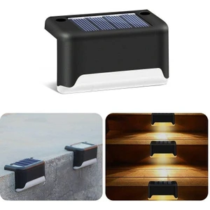 Solar Köşebent LED Güneş Enerjili Şarj Edilen Balkon Merdiven Veranda Bahçe Lamba