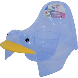 Follow Me Şeffaf Ördek Lazımlık Mavi