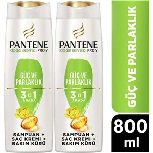 Şampuan 3'ü 1 Arada Güç Parlaklık 400 ml x 2 Adet