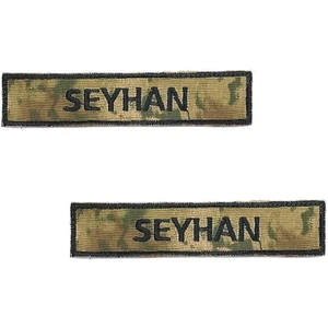 Seyhan Askeri Malzeme  Deniz Kuvvetleri Yeni Kamuflaj Askeri Isimlik -2 Adet