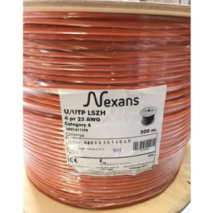 Cat6 500M 23AWG (0,58MM) Utp %100 BakIR, Lszh Halogen Free Makara Kablo