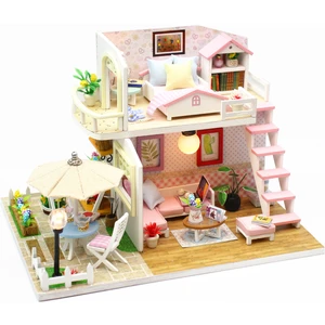 Dollhouse Minyatür Dıy Ahşap Dollhouse Kit, Mobilya (Yurt Dışından)