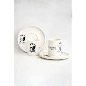 K.atatürk Iki Kişilik Kahve Fincan Takımı