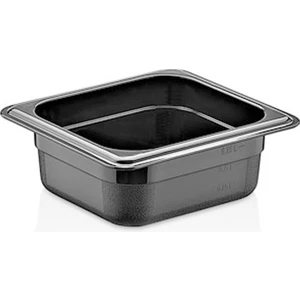 Gastroplast Gn 1/6-65 mm Gastronom Küvet, Polikarbon, Siyah